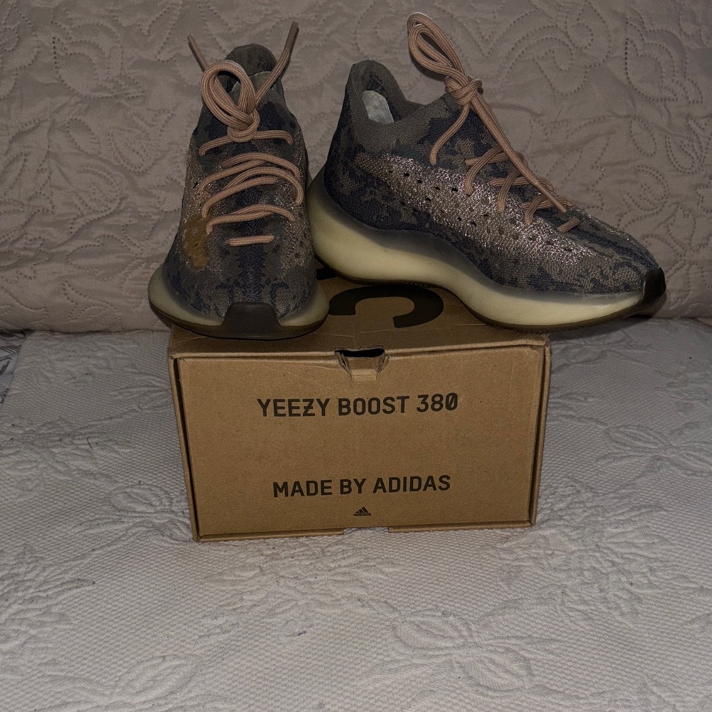 Adidas Yeezy Boost 380 in Brown and Tan